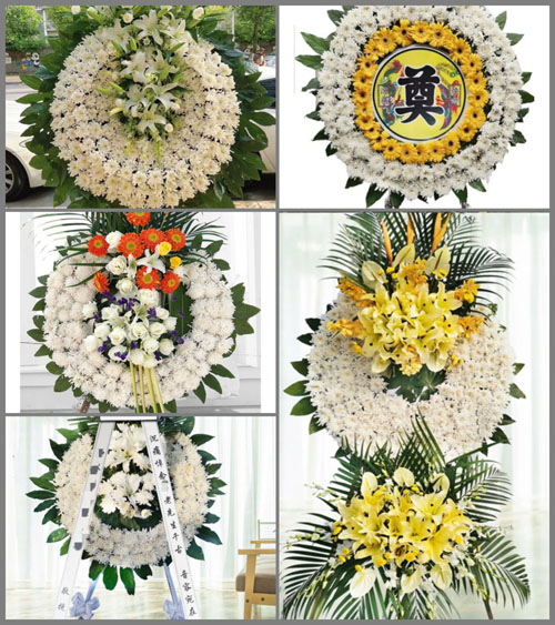 山东济宁嘉祥县疃里镇陈庄村花圈速递